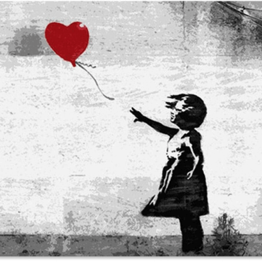 banksy und das kleine Mädchen mit dem Ballon